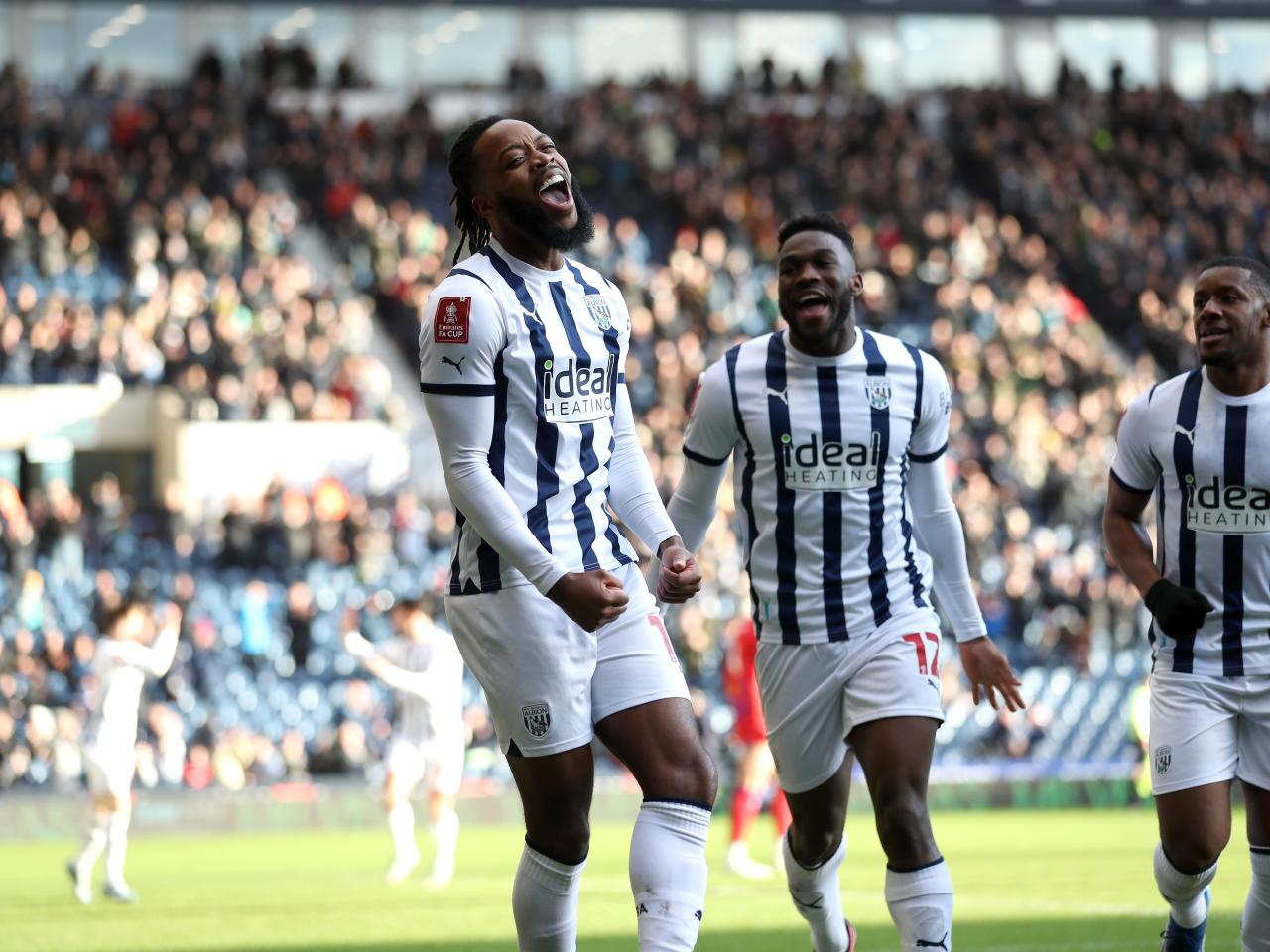 Nathaniel Chalobah celebrates scoring against Aldershot 