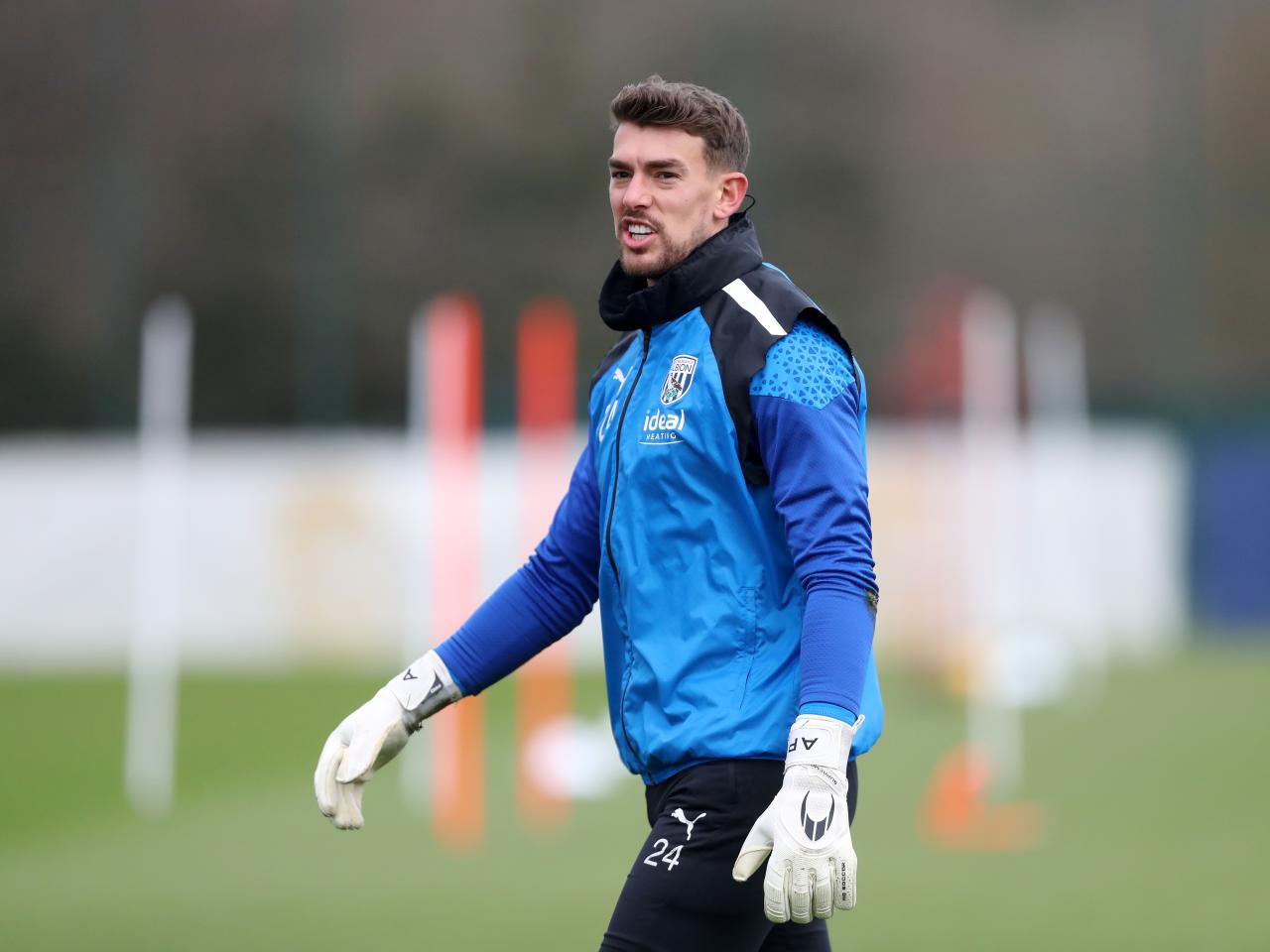 Alex Palmer during a training session