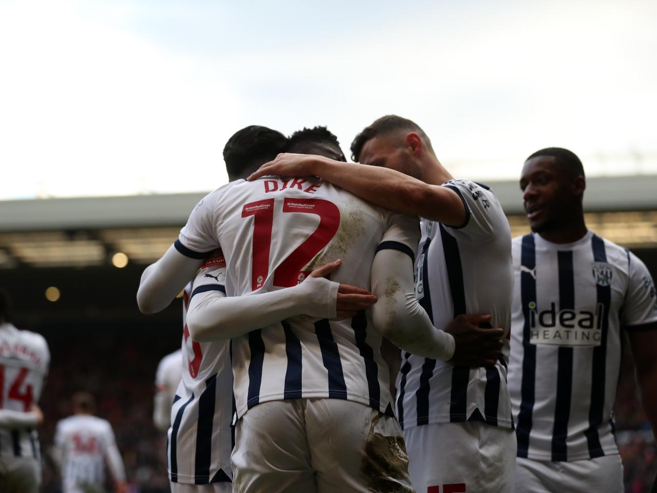 Daryl Dike celebrates scoring against Aldershot