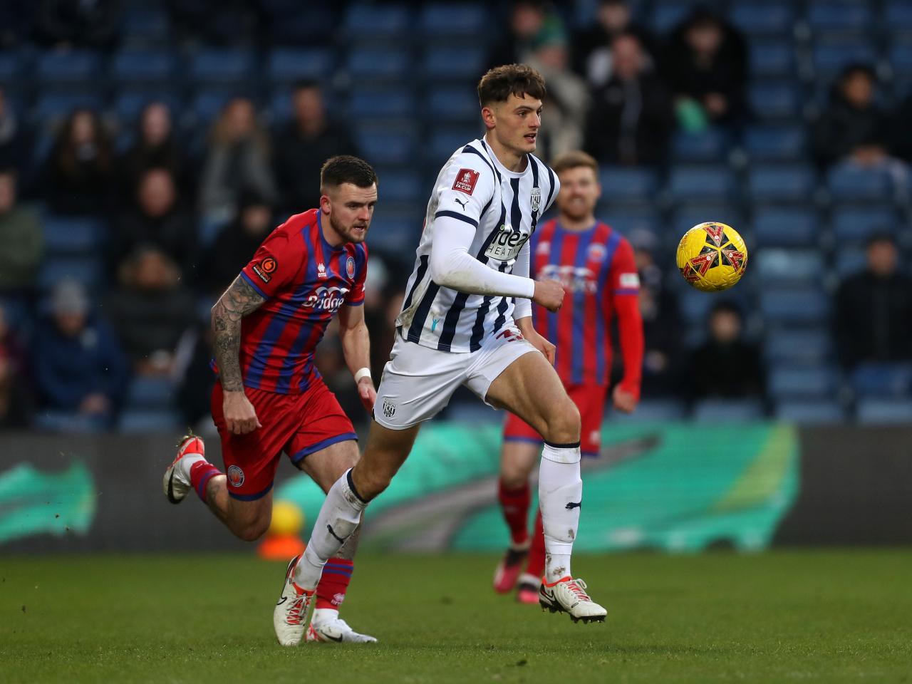 Caleb Taylor in action against Aldershot