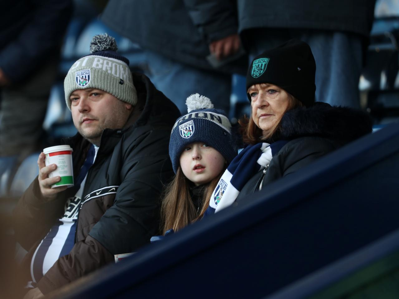 Albion fans in the crowd against Aldershot