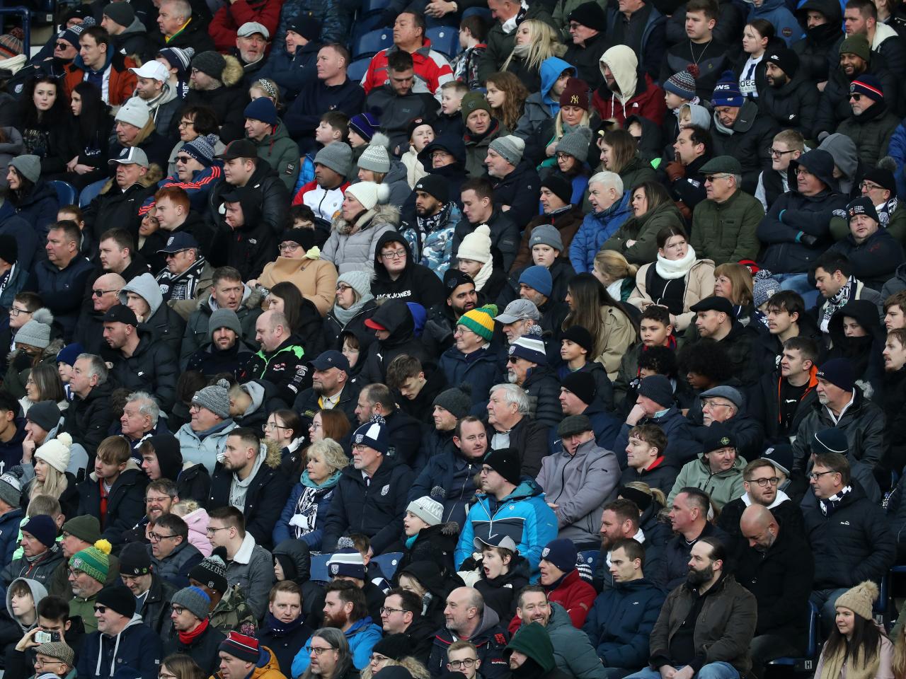 Albion fans in the crowd against Aldershot