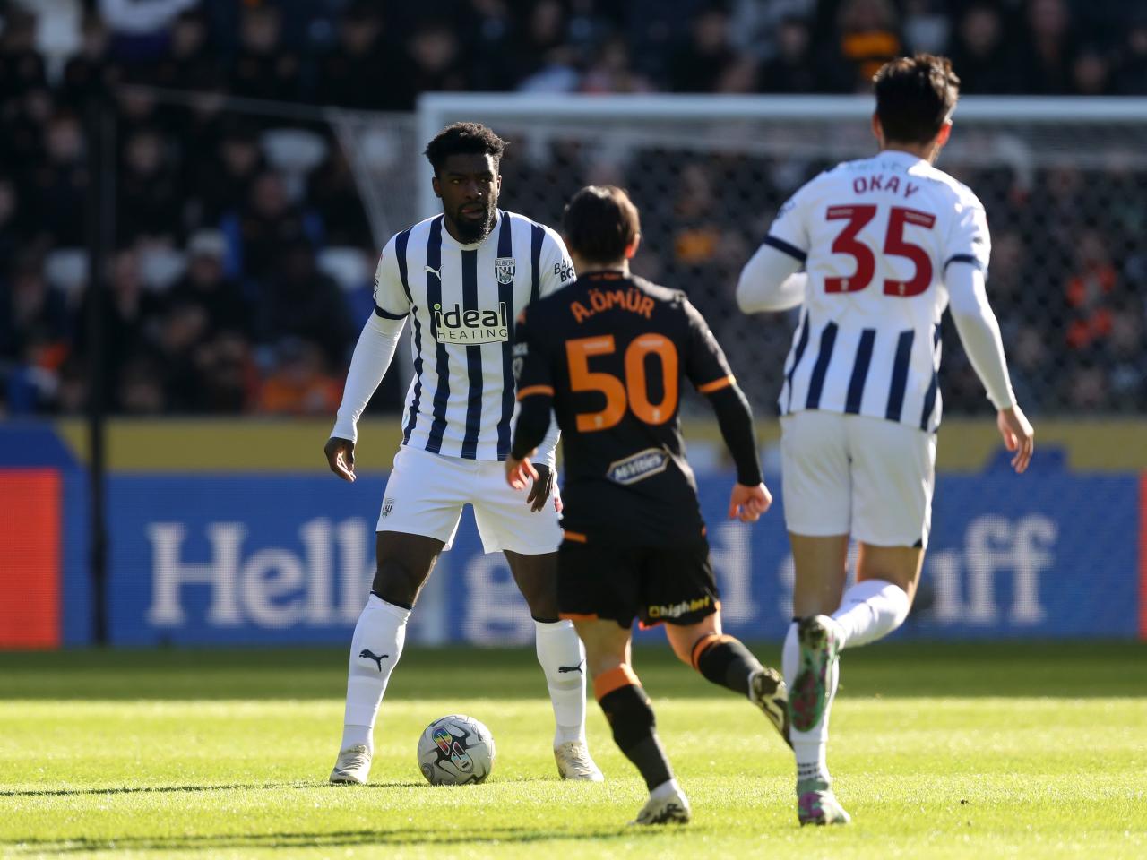 Cedric Kipre on the ball against Hull City