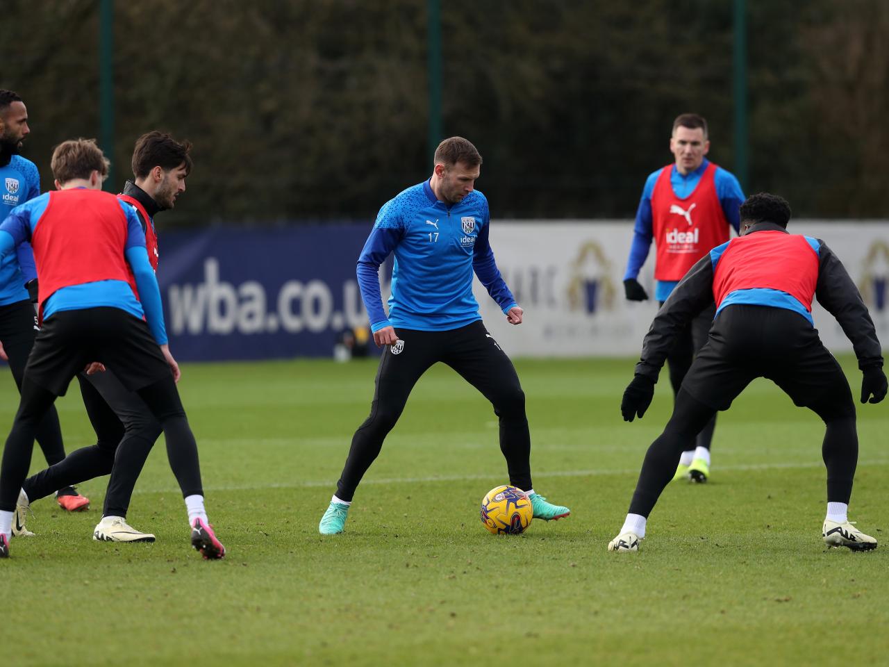 Andi Weimann on the ball during a training session