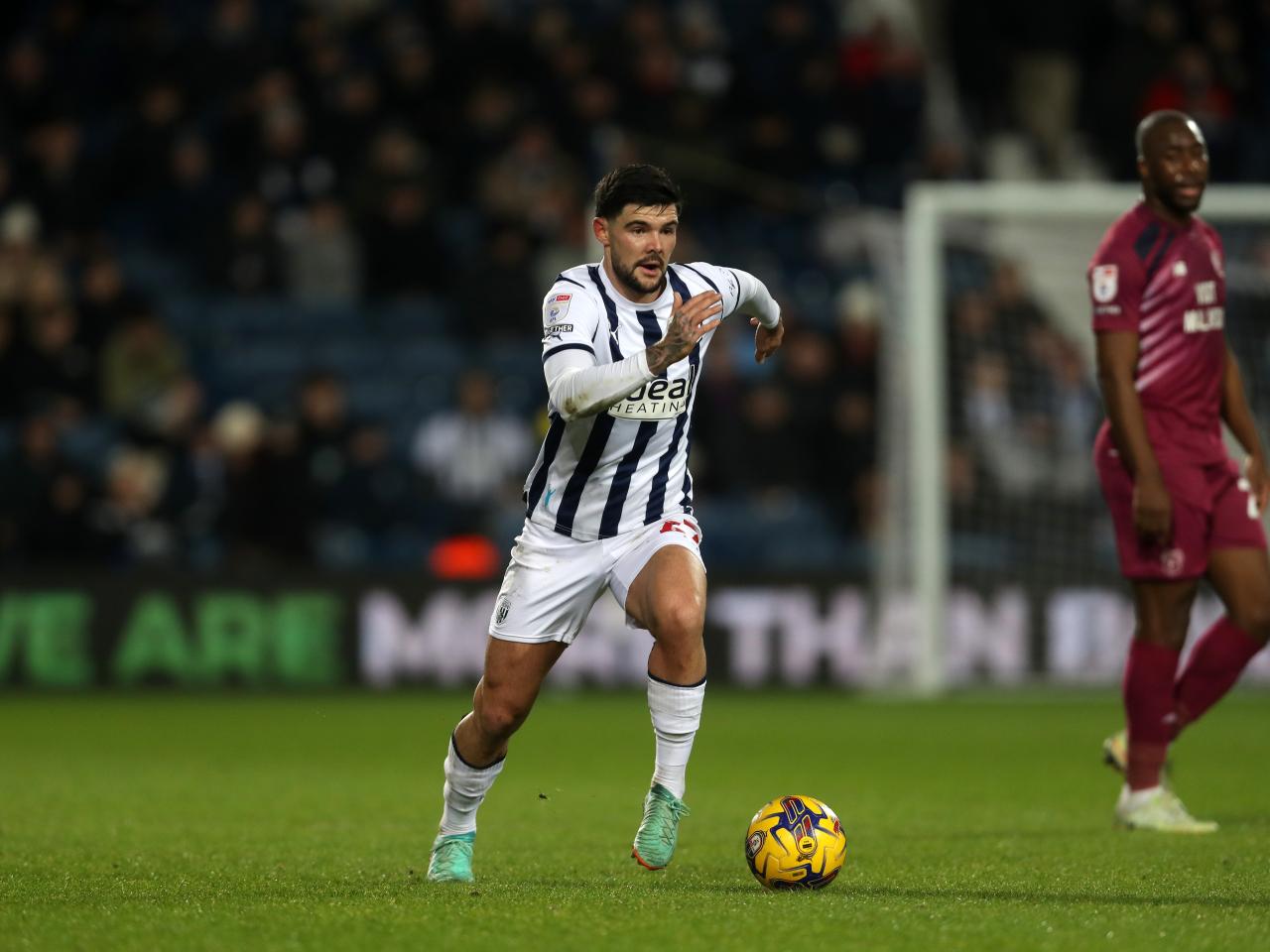 Alex Mowatt on the ball against Cardiff City