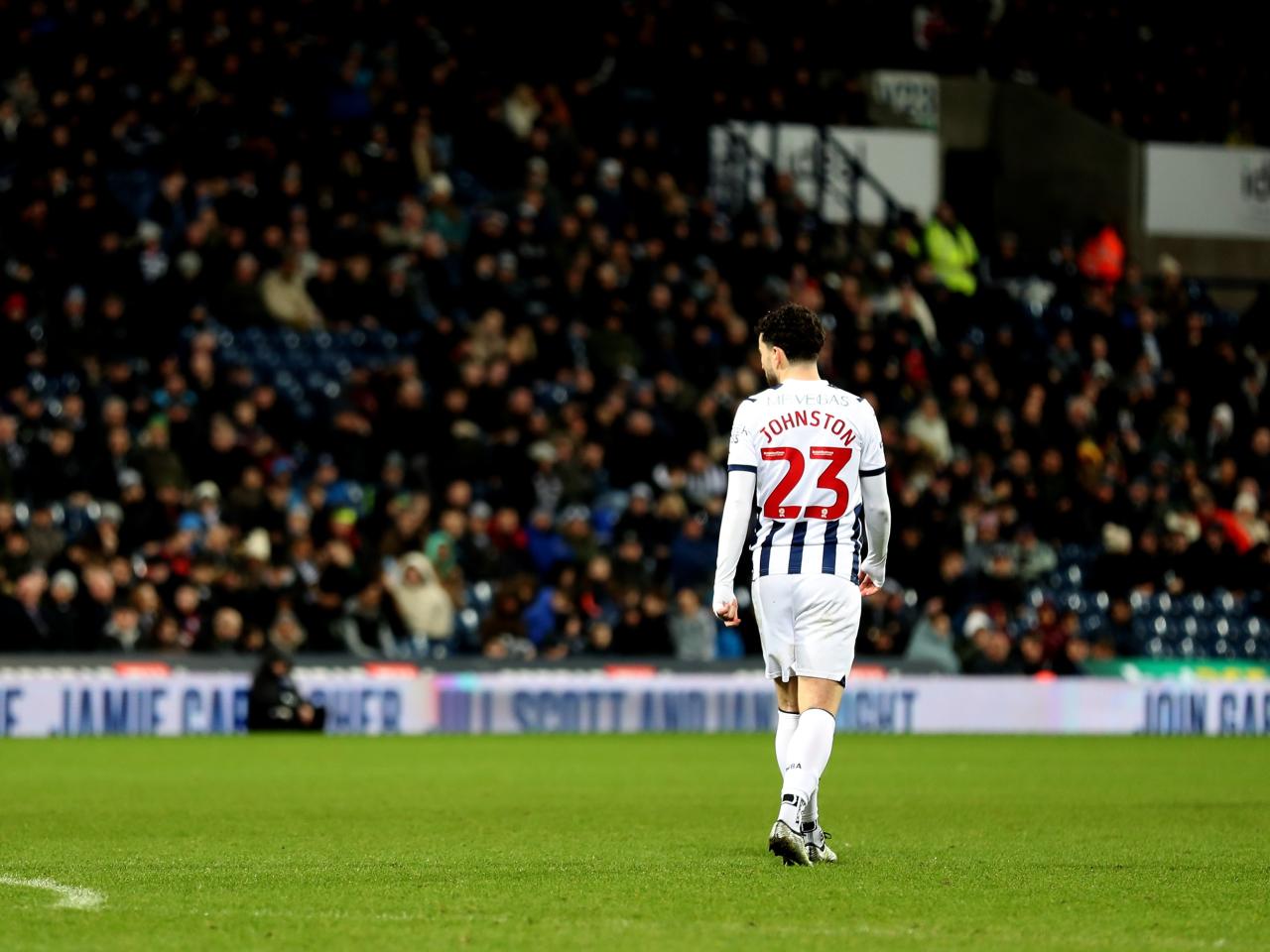 Mikey Johnston's back of shirt with his number 23 on display 