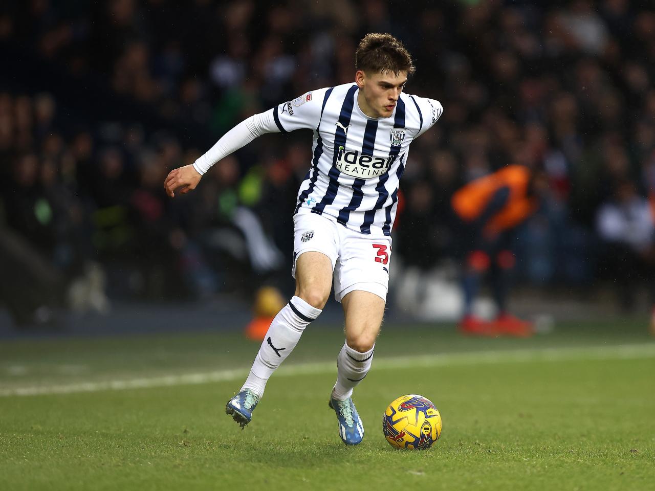 Tom Fellows in action against Blues