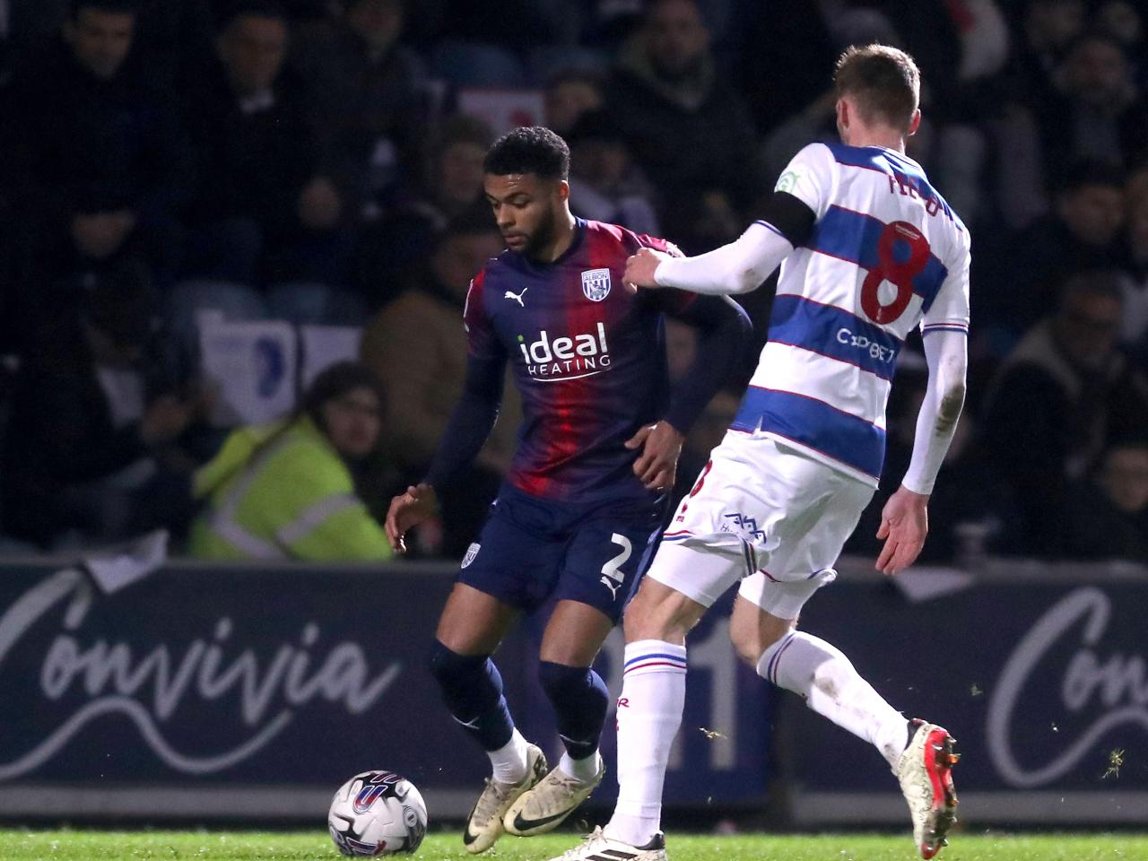 Darnell Furlong on the ball against QPR 