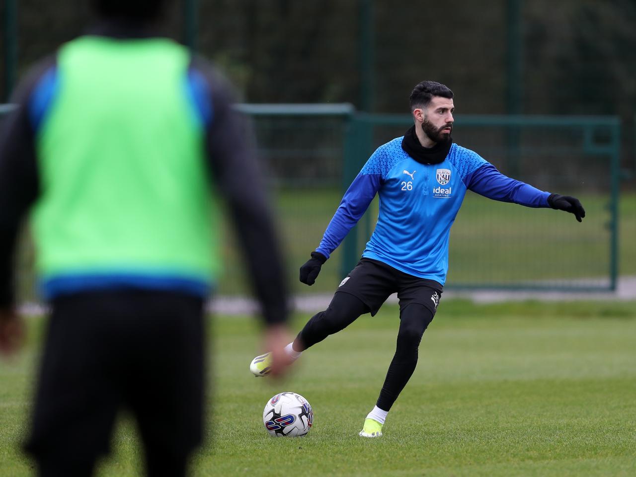 Pipa on the ball during a training session