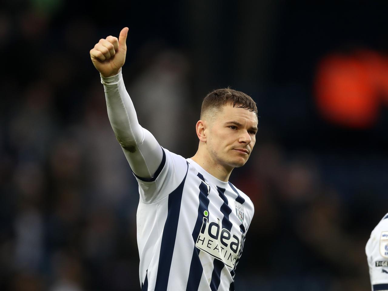 Conor Townsend with his thumb up after beating Bristol City