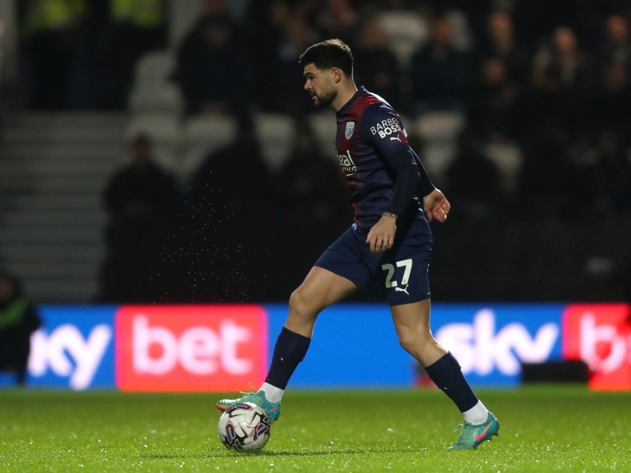 Alex Mowatt on the ball against QPR 