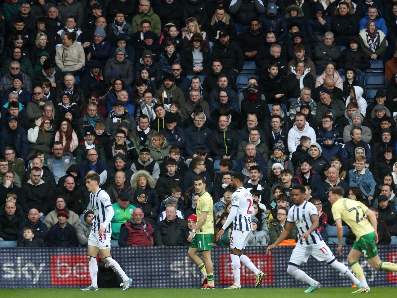 A general view of action during the game against Bristol City