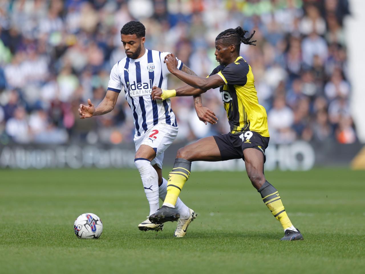 Darnell Furlong on the ball against Watford 