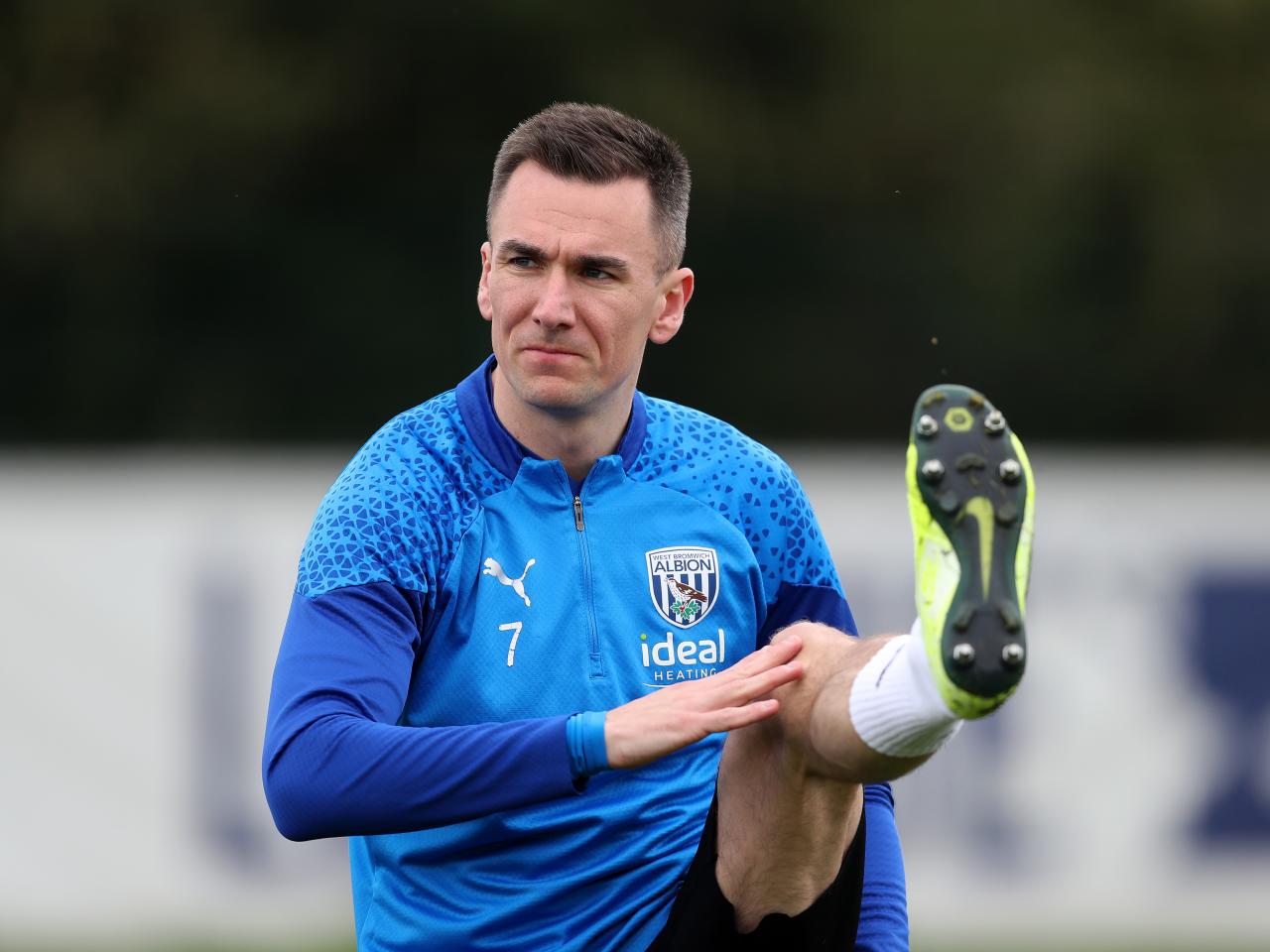 Albion players in training.