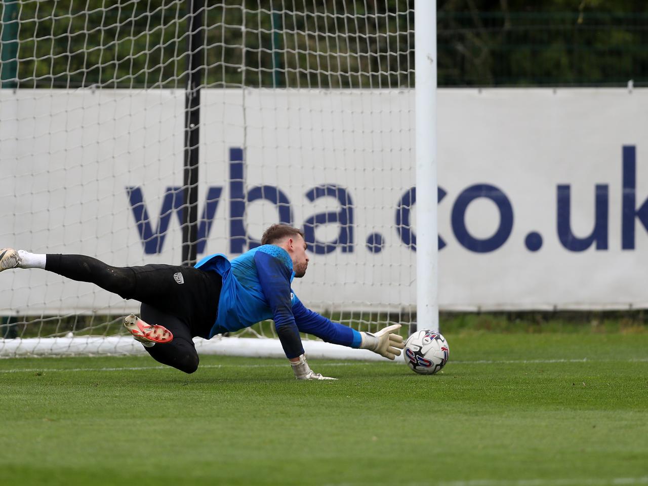 Albion players in training.