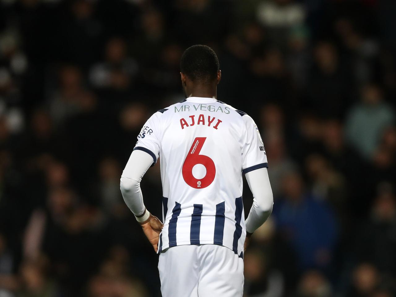 The back of Semi Ajayi's shirt during the game against Rotherham United