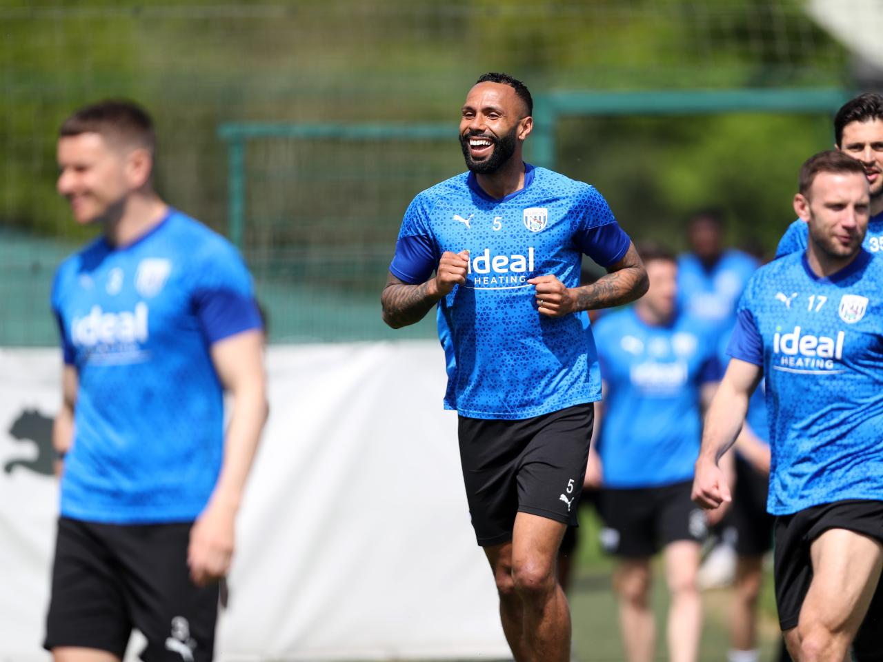 Kyle Bartley smiling before training 