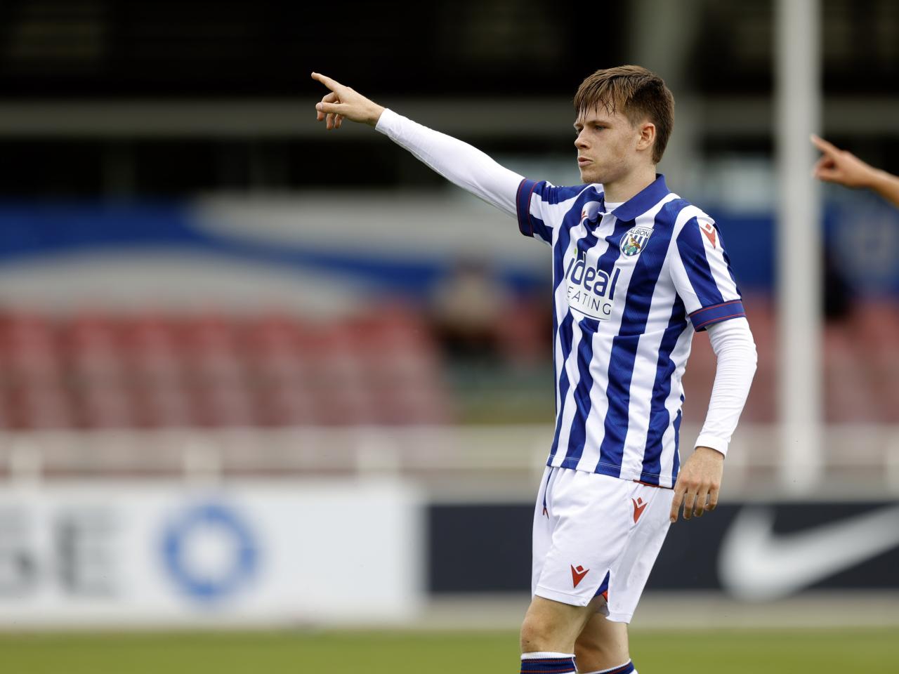 An image of Fenton Heard during Albion's friendly against Peterborough