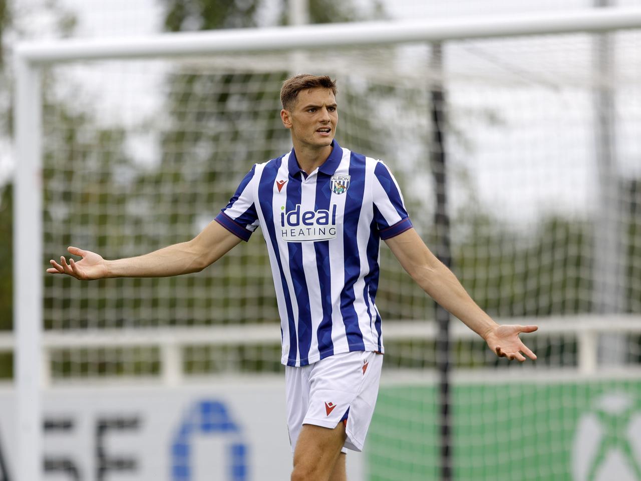 An image of Caleb Taylor during Albion's friendly against Peterborough