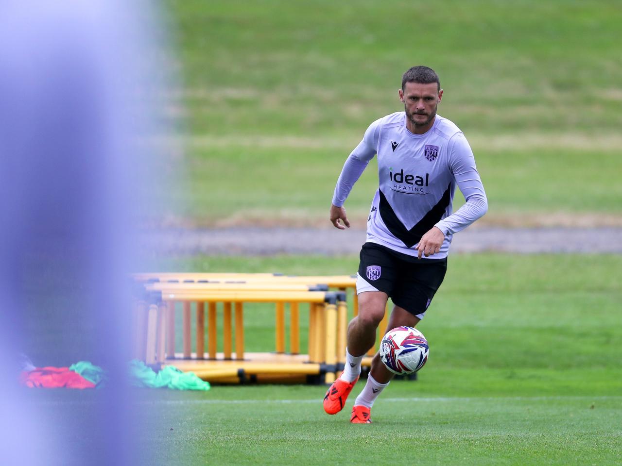 John Swift on the ball during a training session