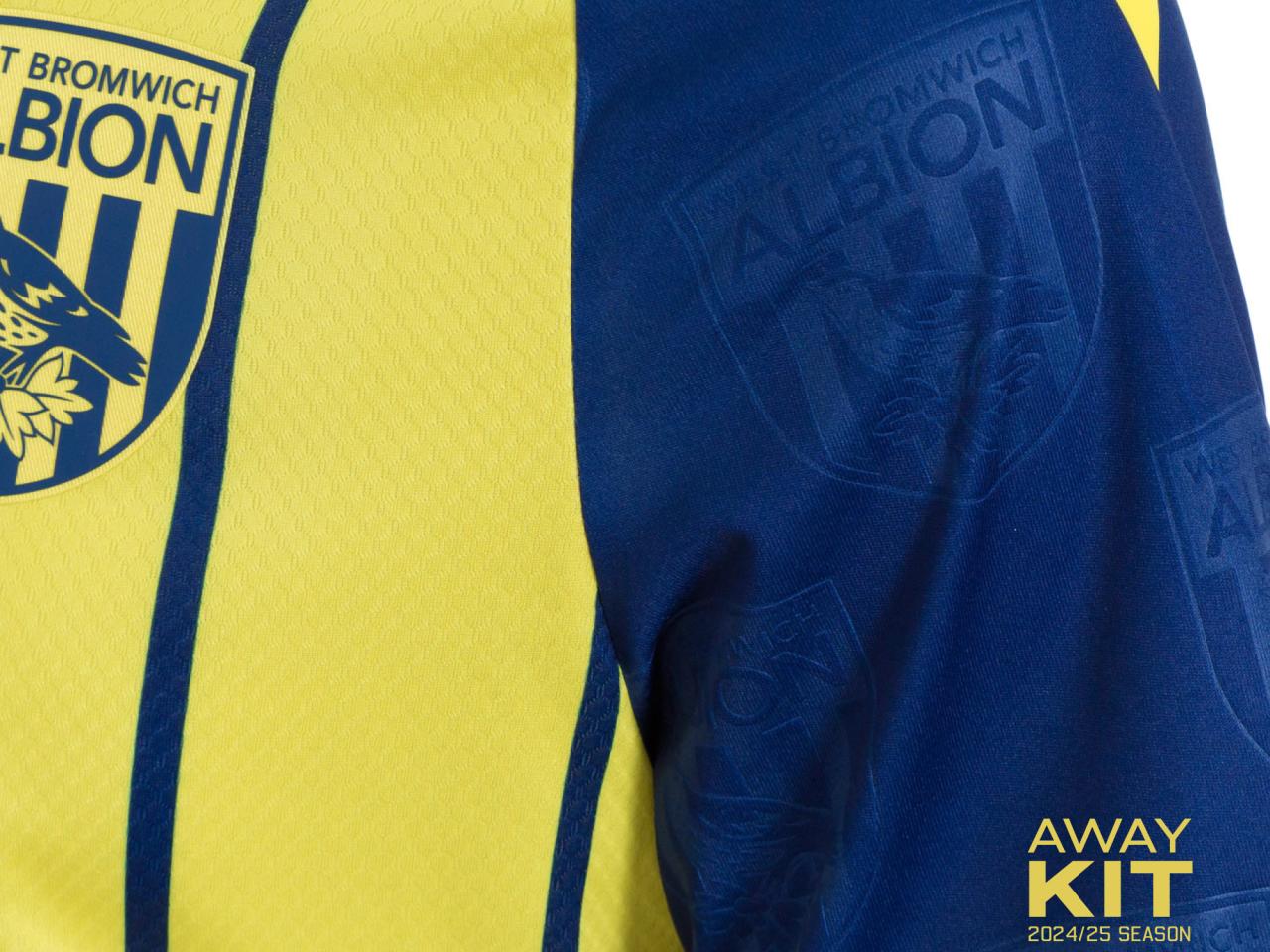 A close-up image of the 2024/25 away kit 