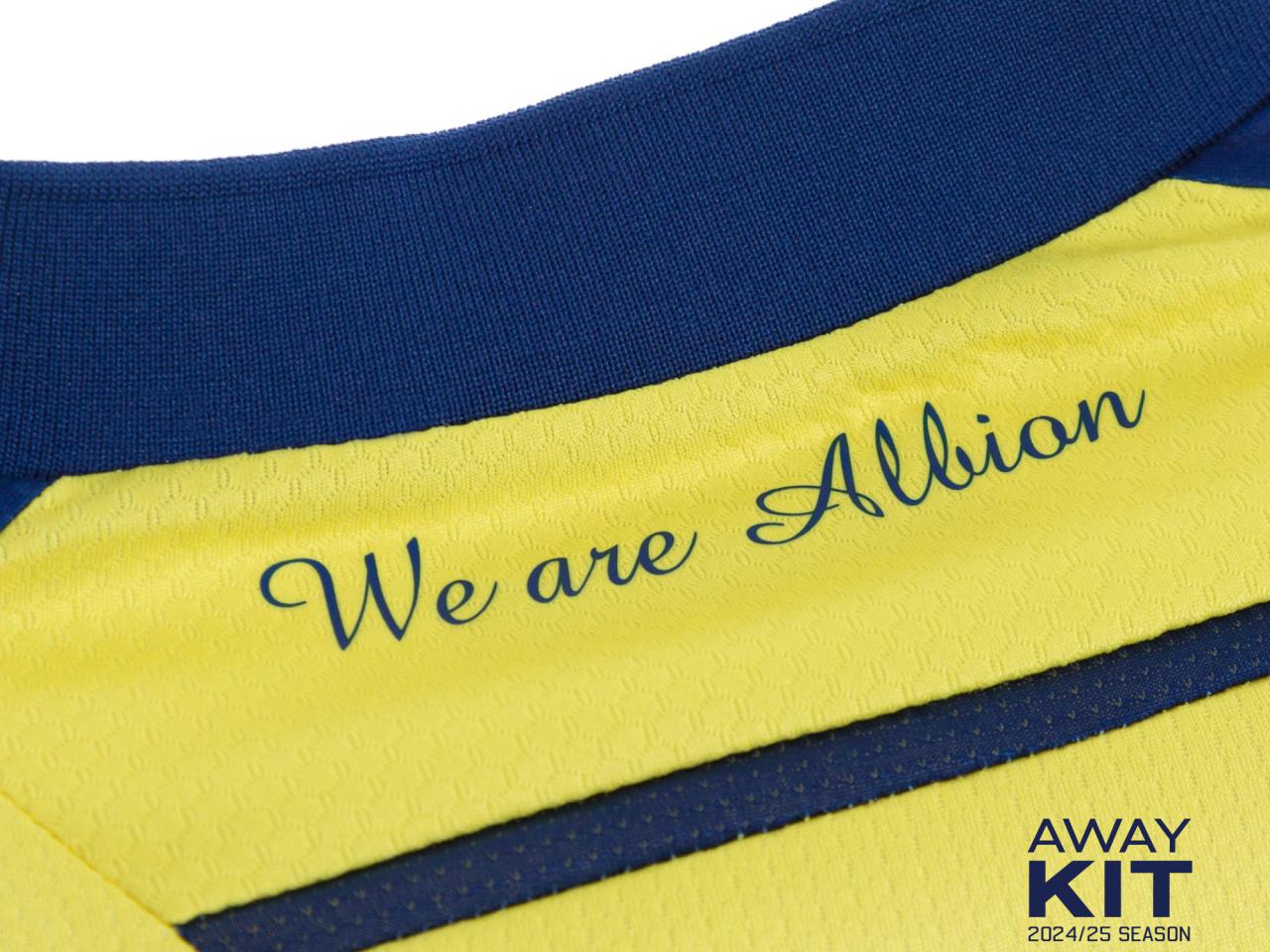 A close-up image of the 2024/25 away kit 