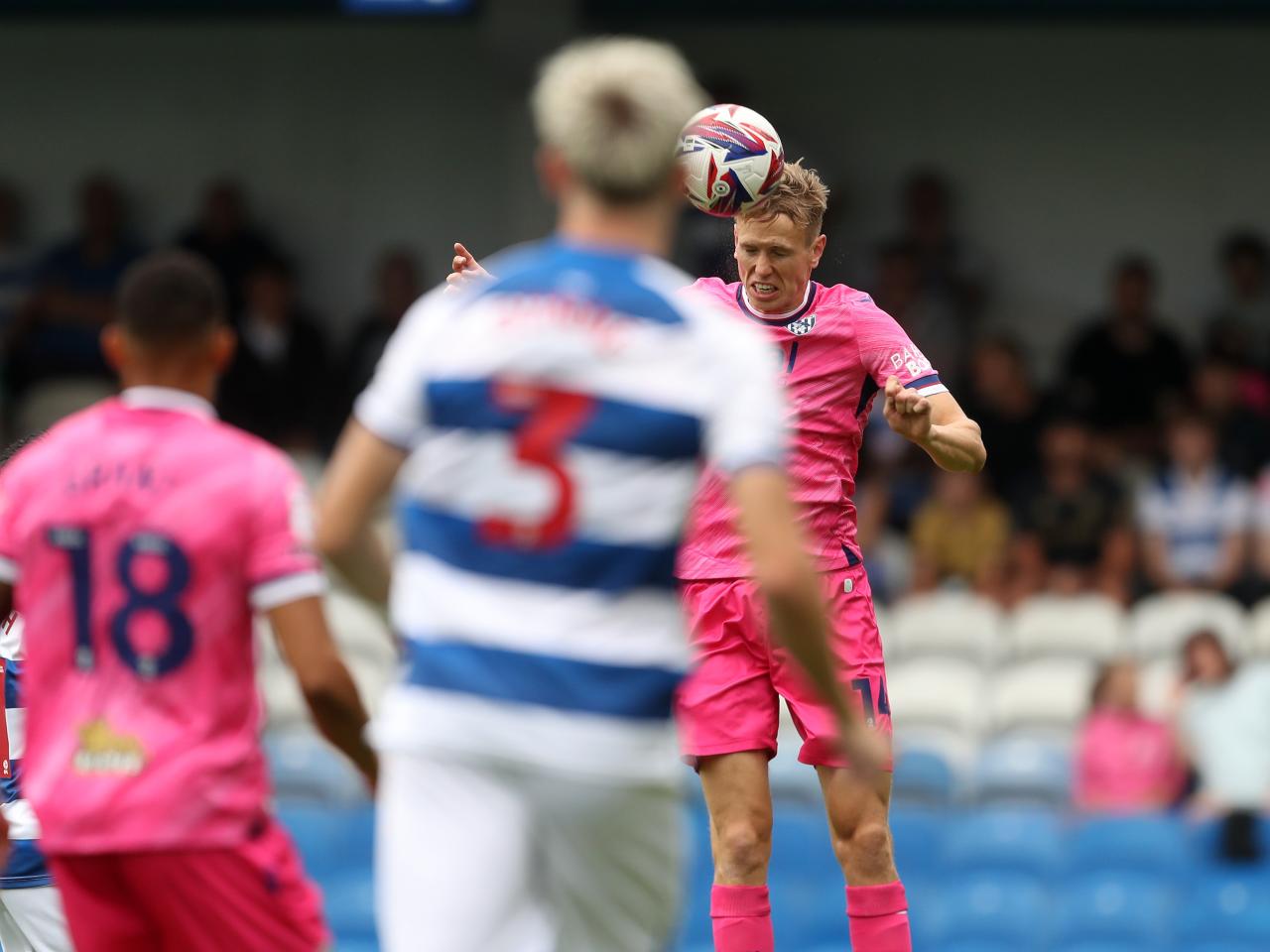 Torbjørn Heggem heading the ball at QPR