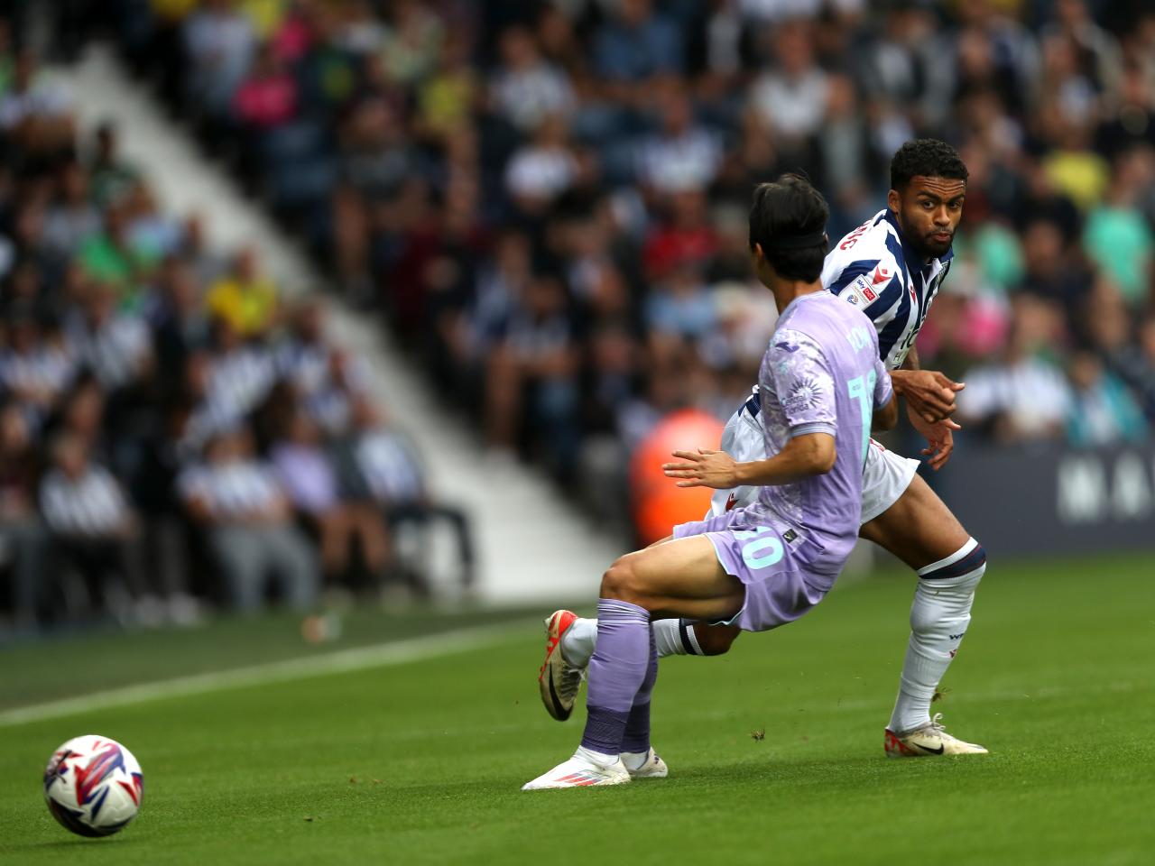 Darnell Furlong in action against Swansea 