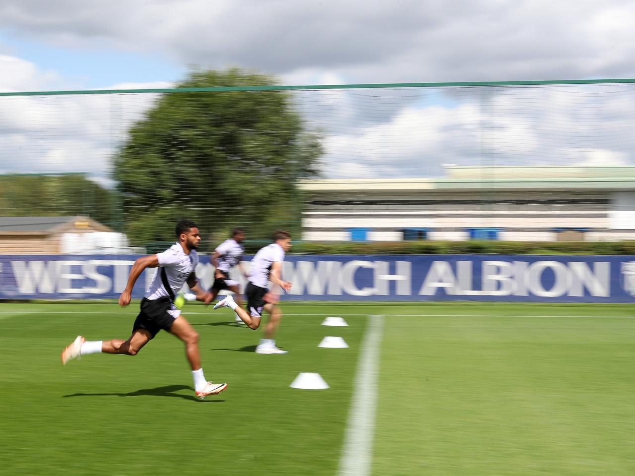 Darnell Furlong running forward in training 
