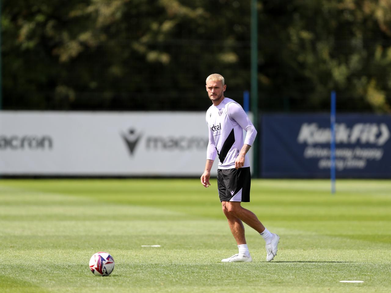 John Swift on the ball during training