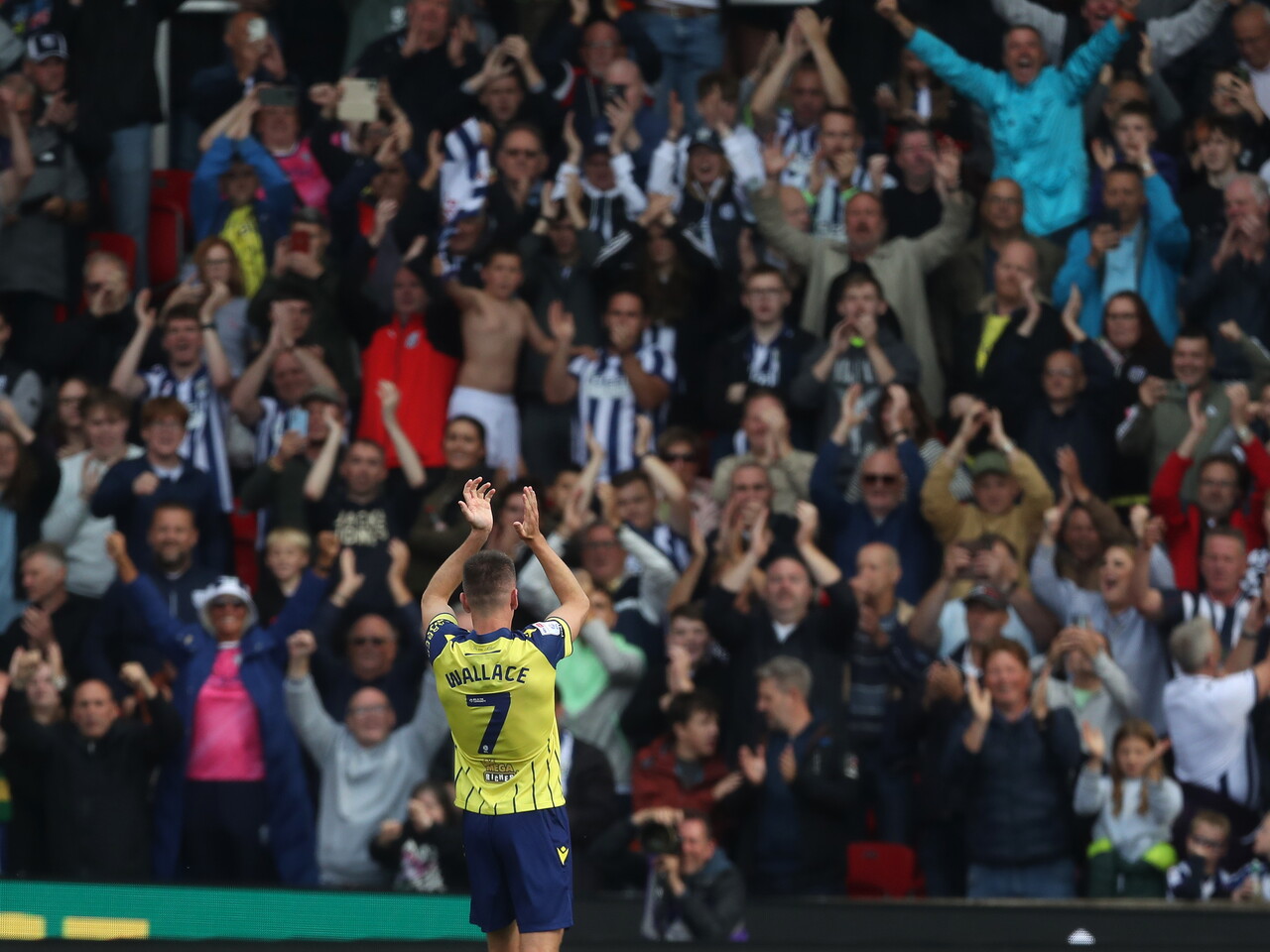 A photo of Albion away supporters Stoke City