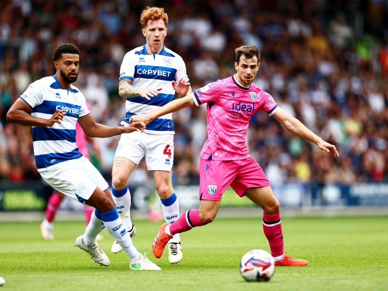 Jayson Molumby in action at QPR 