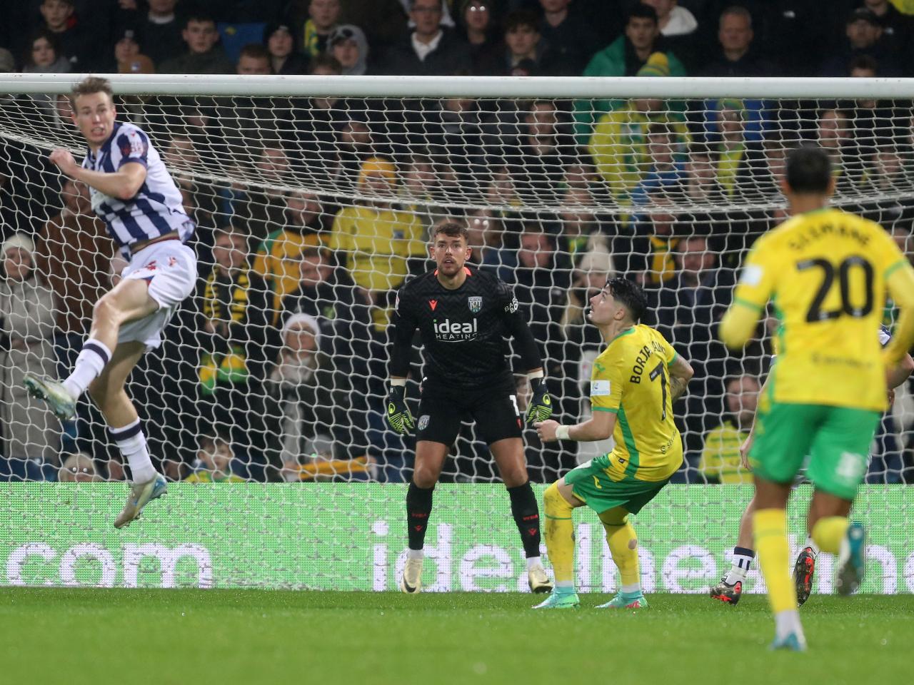Alex Palmer watching the action against Norwich City 
