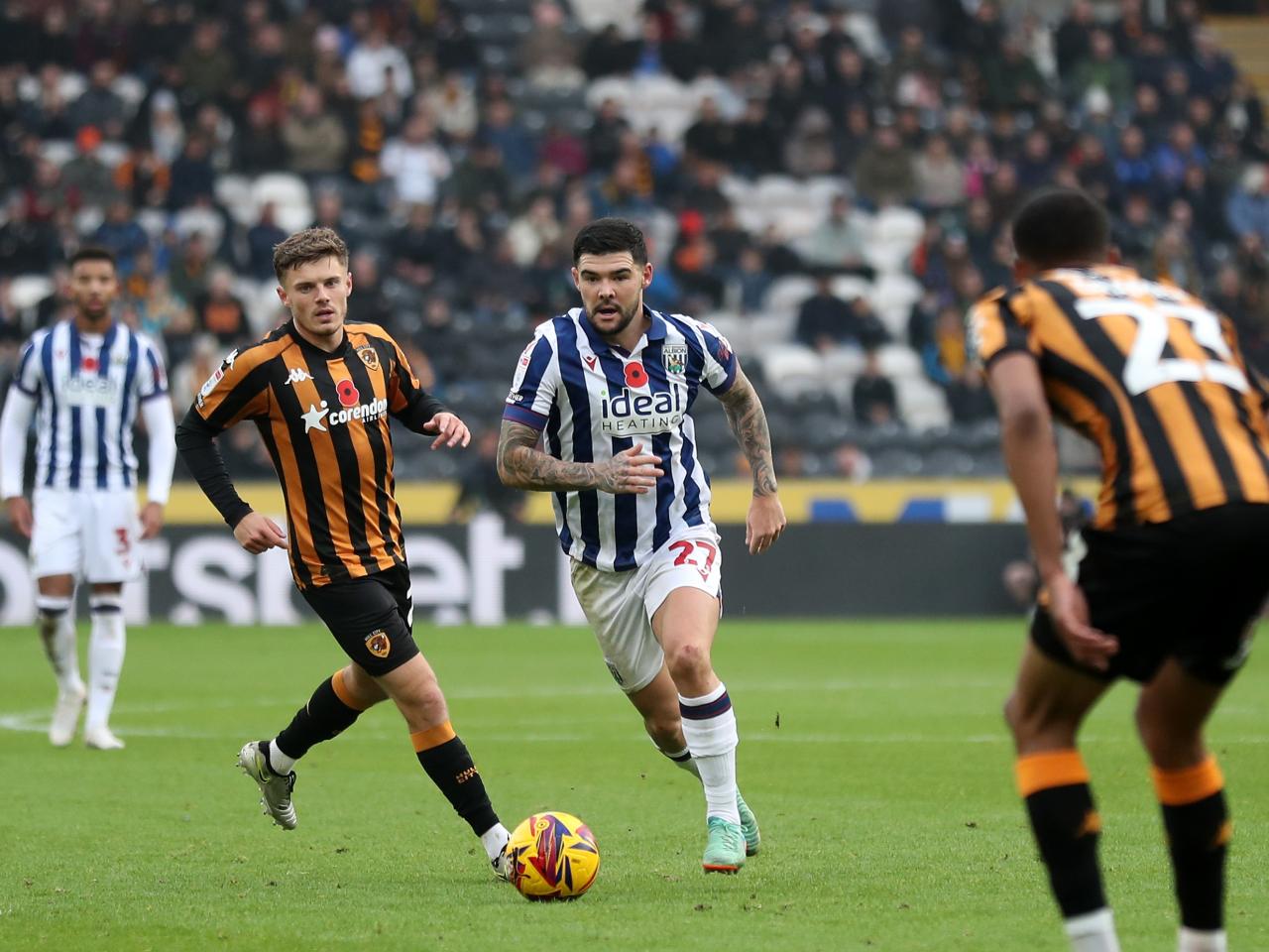 Alex Mowatt on the ball against Hull