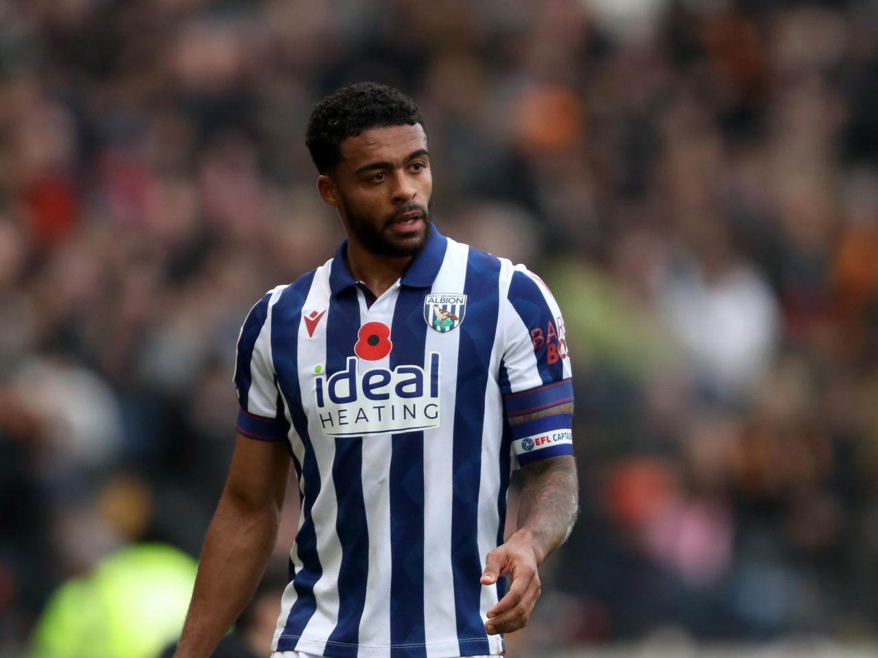 Darnell Furlong looking forward during the game with Hull