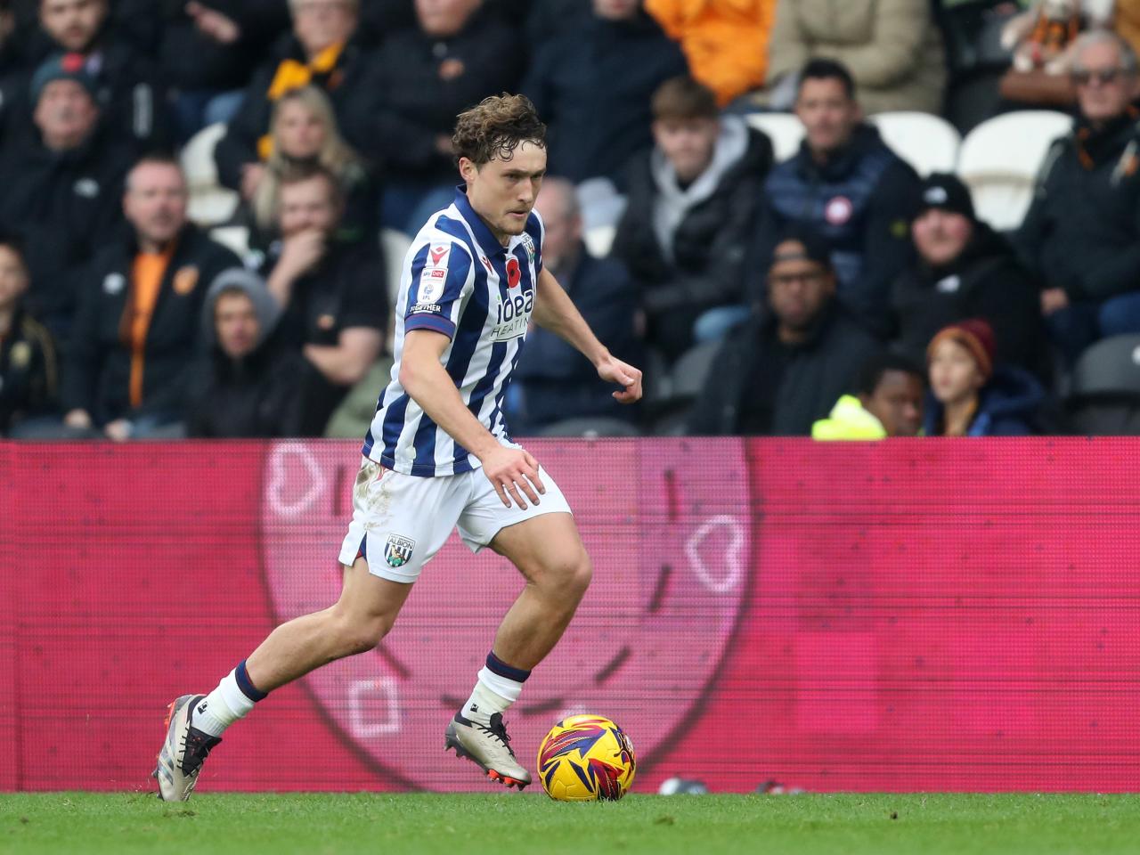 Callum Styles on the ball against Hull