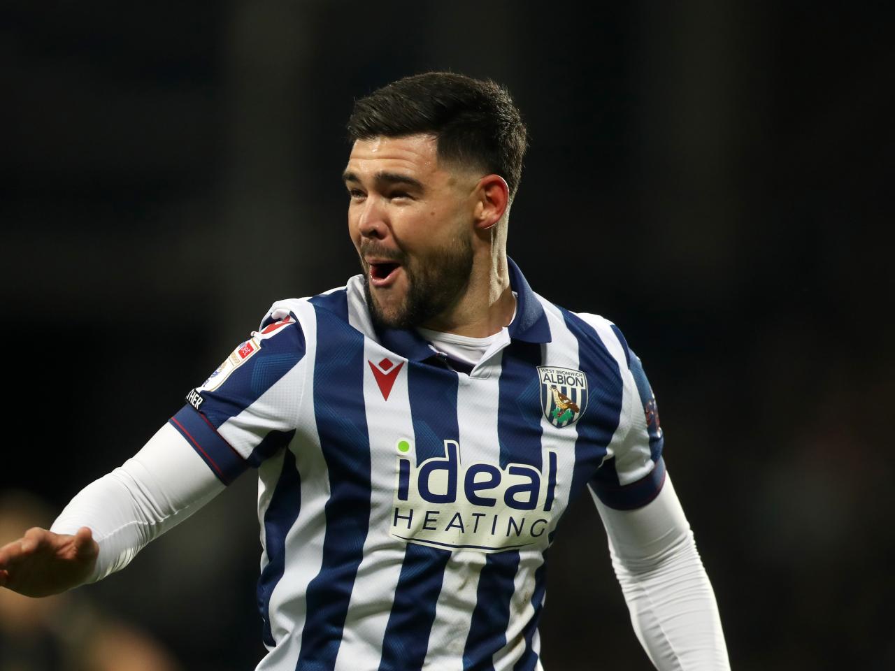 Alex Mowatt celebrates scoring against Coventry City 