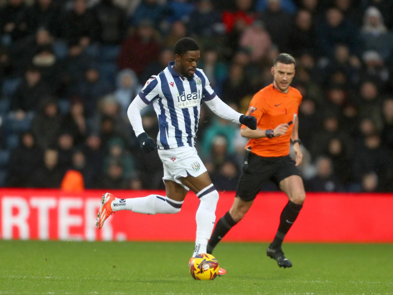 Josh Maja in action against Bristol City