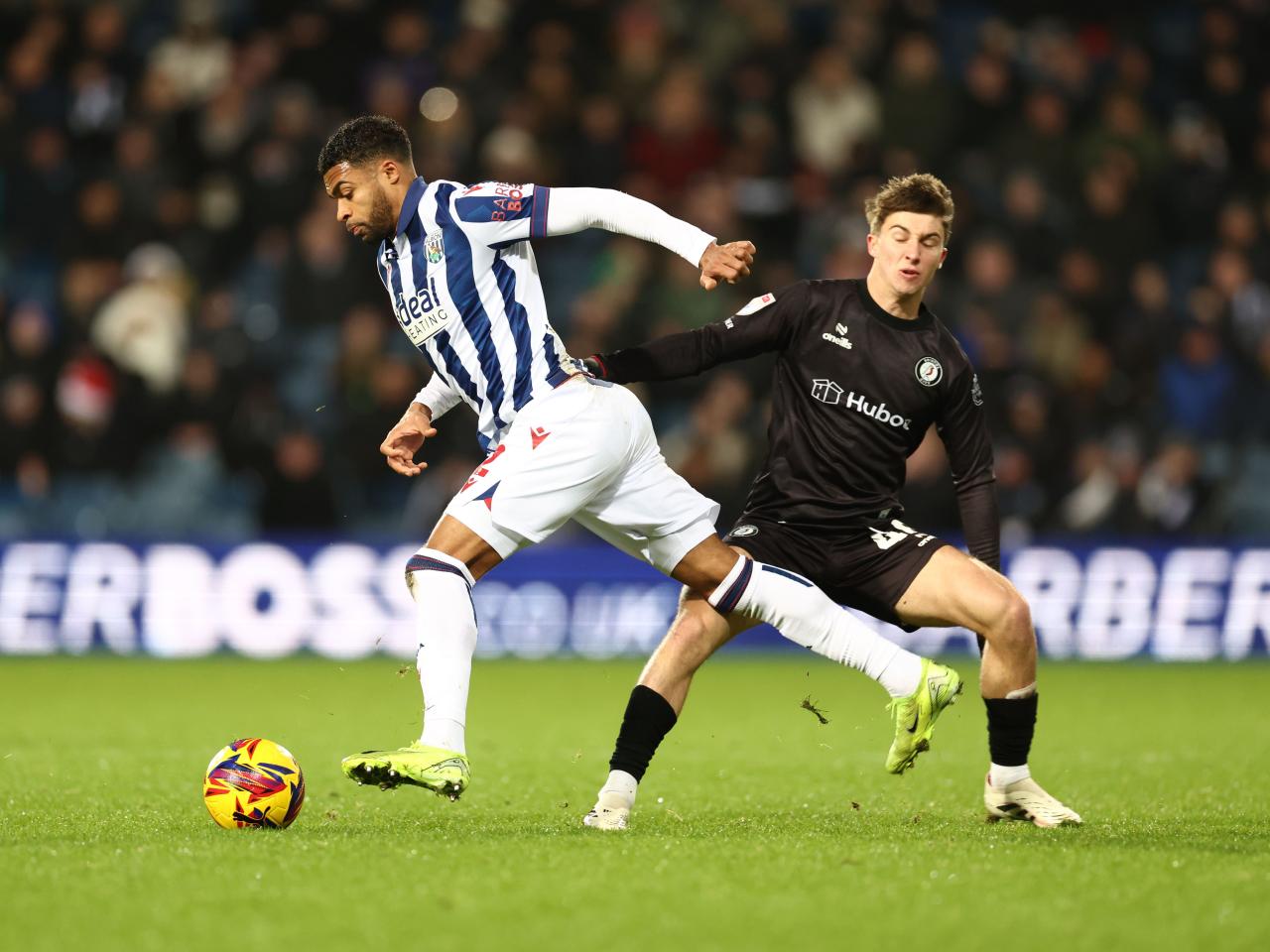 Darnell Furlong in action against Bristol City 