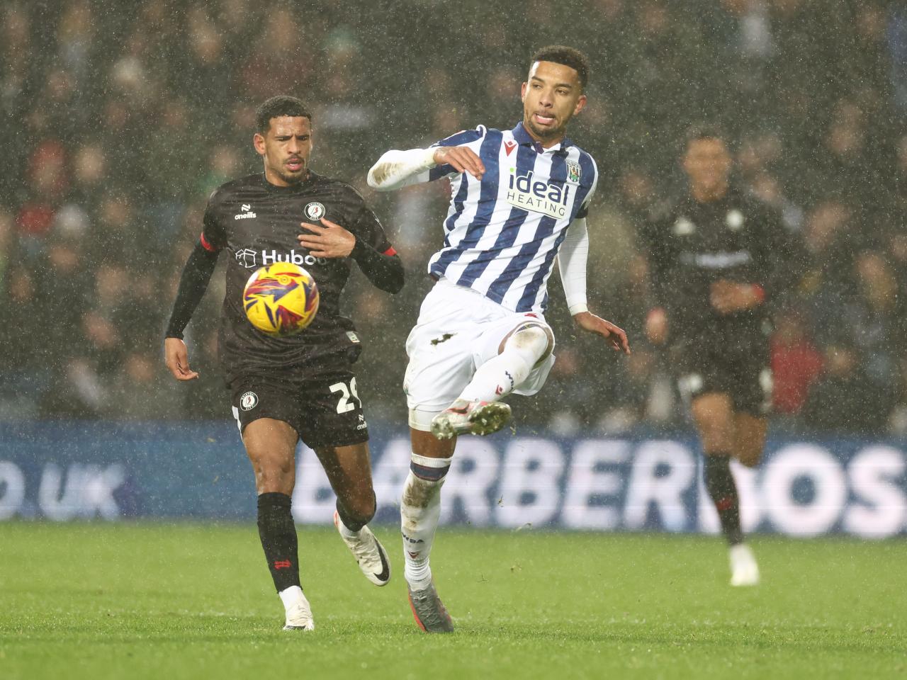 Mason Holgate in action against Bristol City 