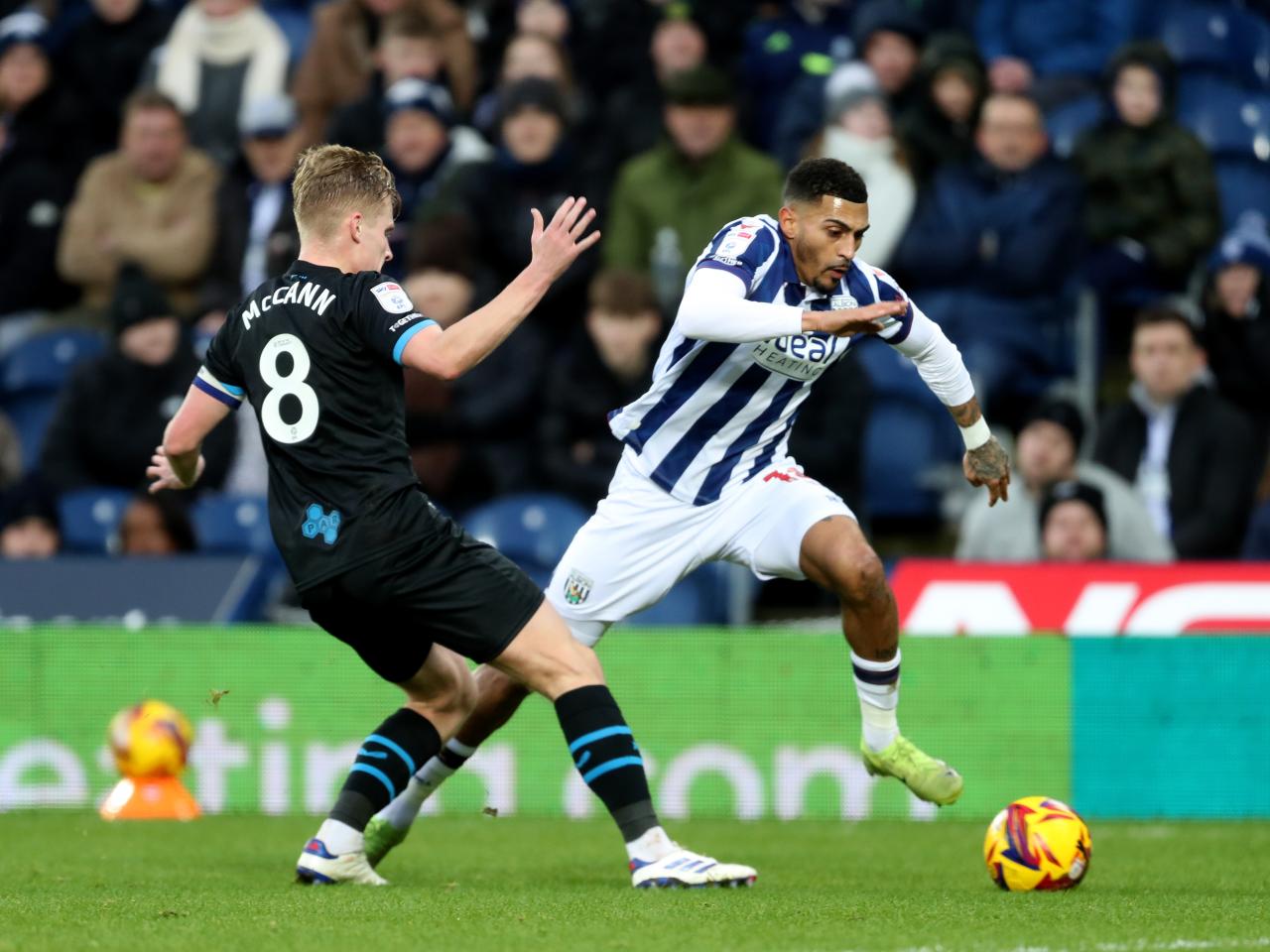 Karlan Grant in action against Preston