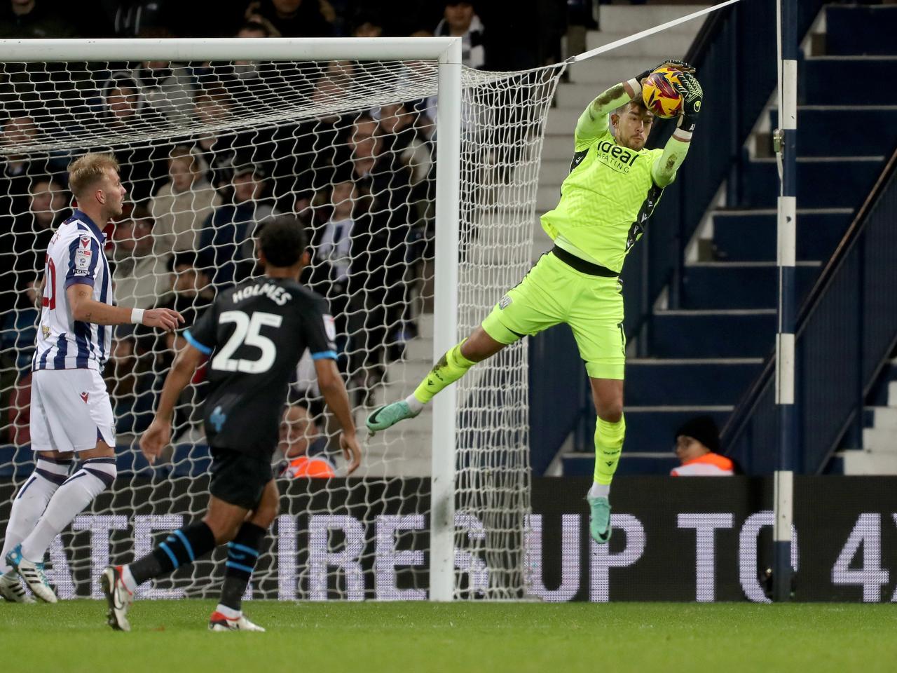 Alex Palmer in action against Preston