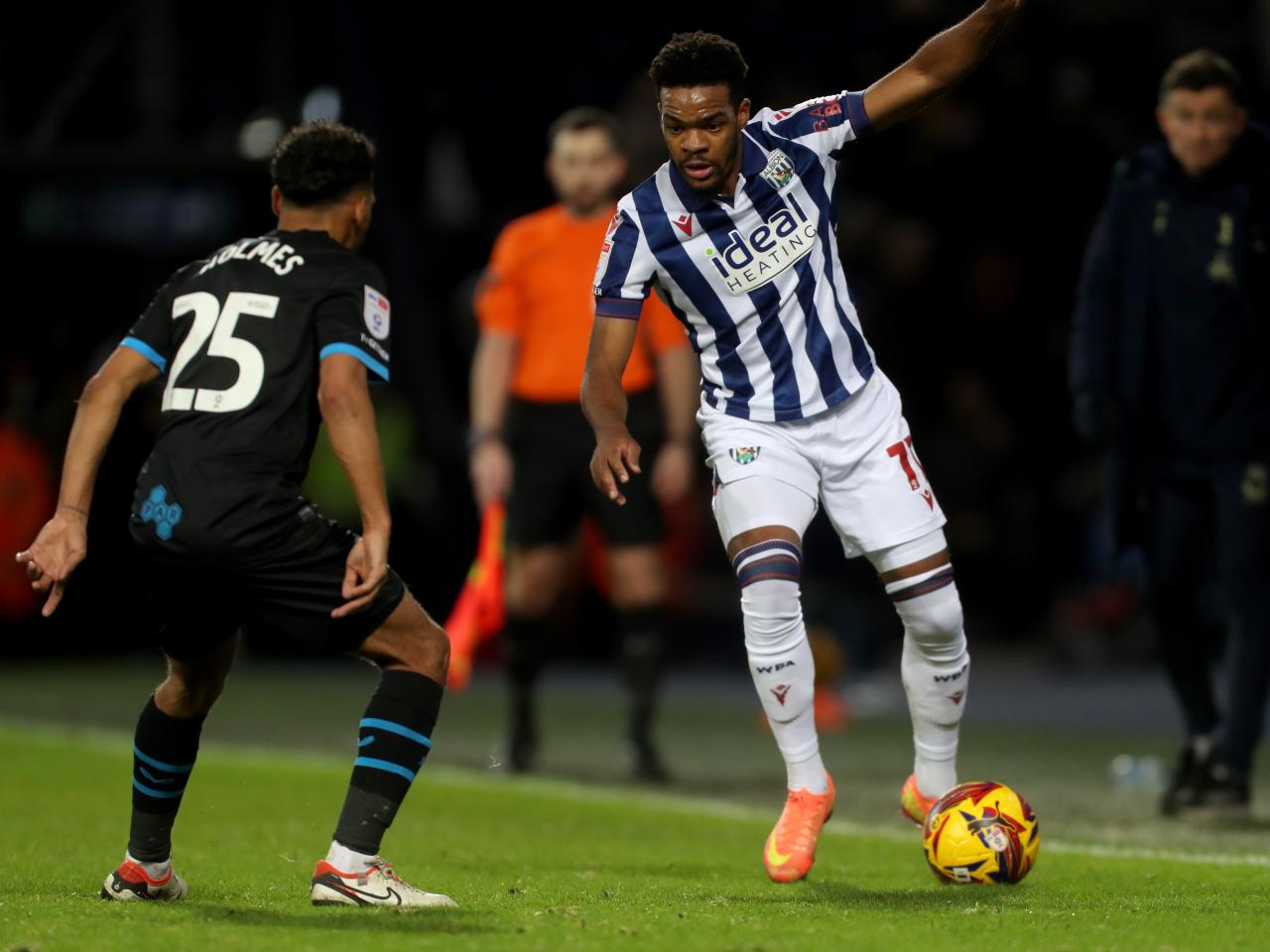 Grady Diangana in action against Preston