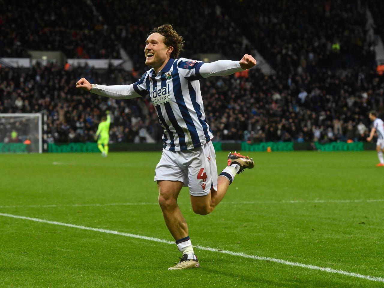 Callum Styles celebrates scoring against Preston
