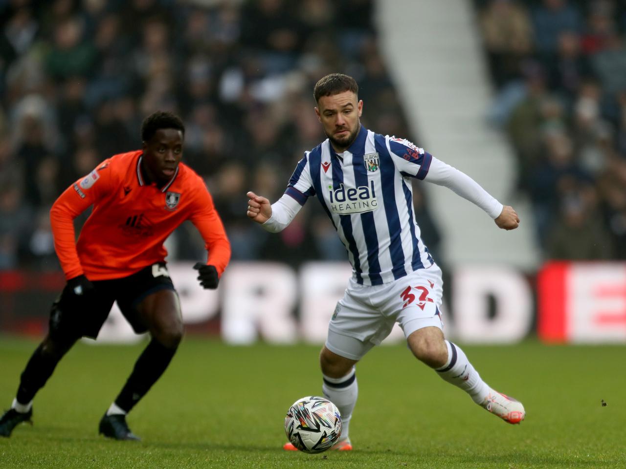 Adam Armstrong in action against Sheffield Wednesday