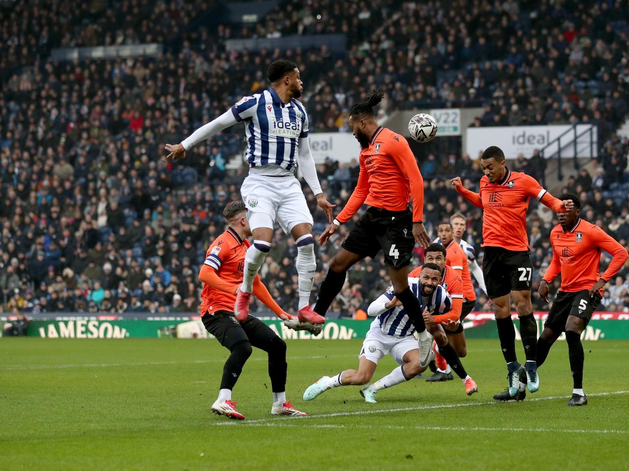Darnell Furlong in action against Sheffield Wednesday