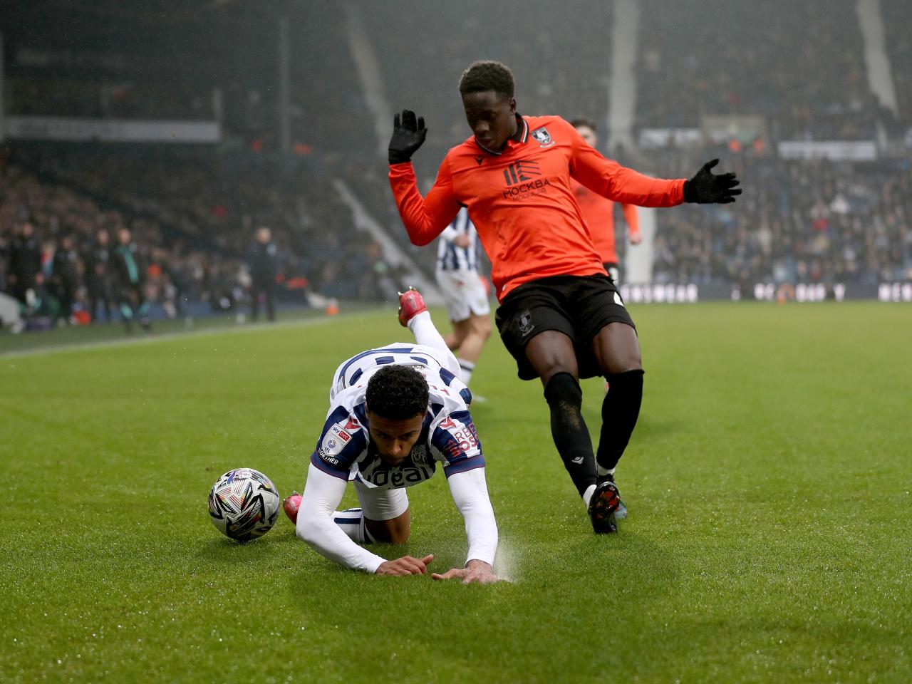 Darnell Furlong in action against Sheffield Wednesday