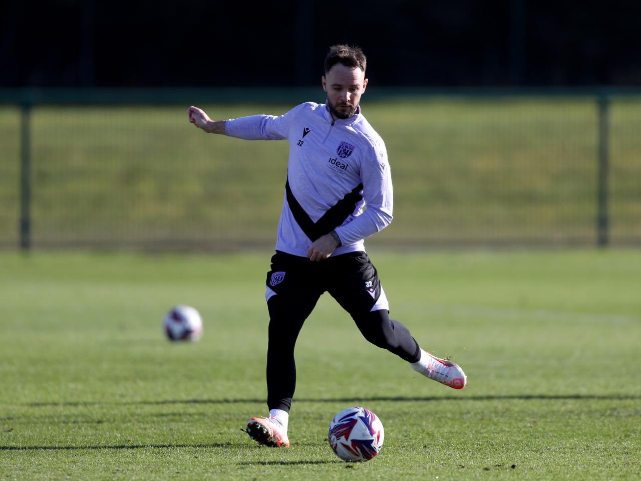 Albion players in training.