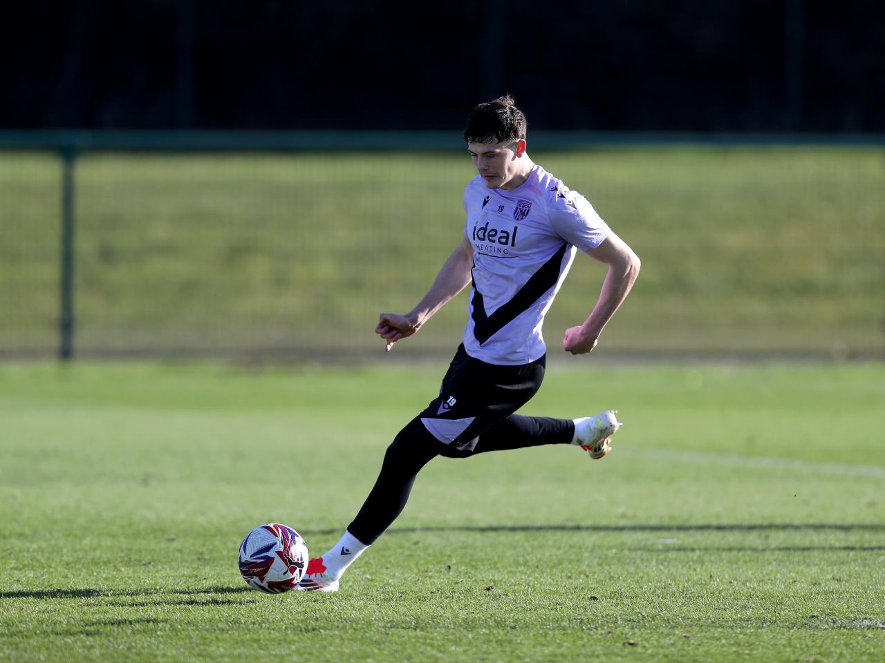 Albion players in training.