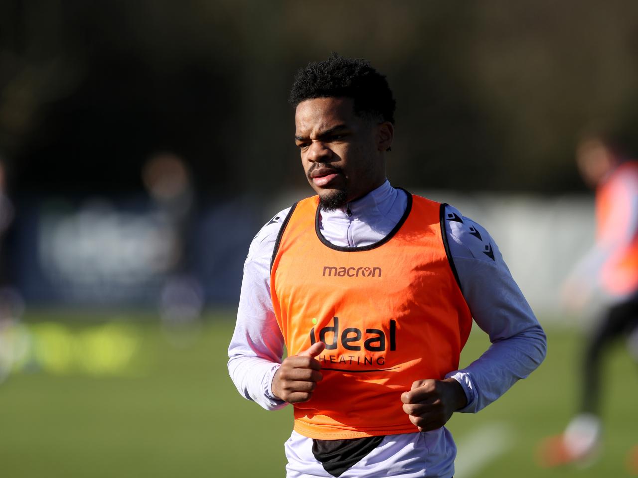Albion players in training.